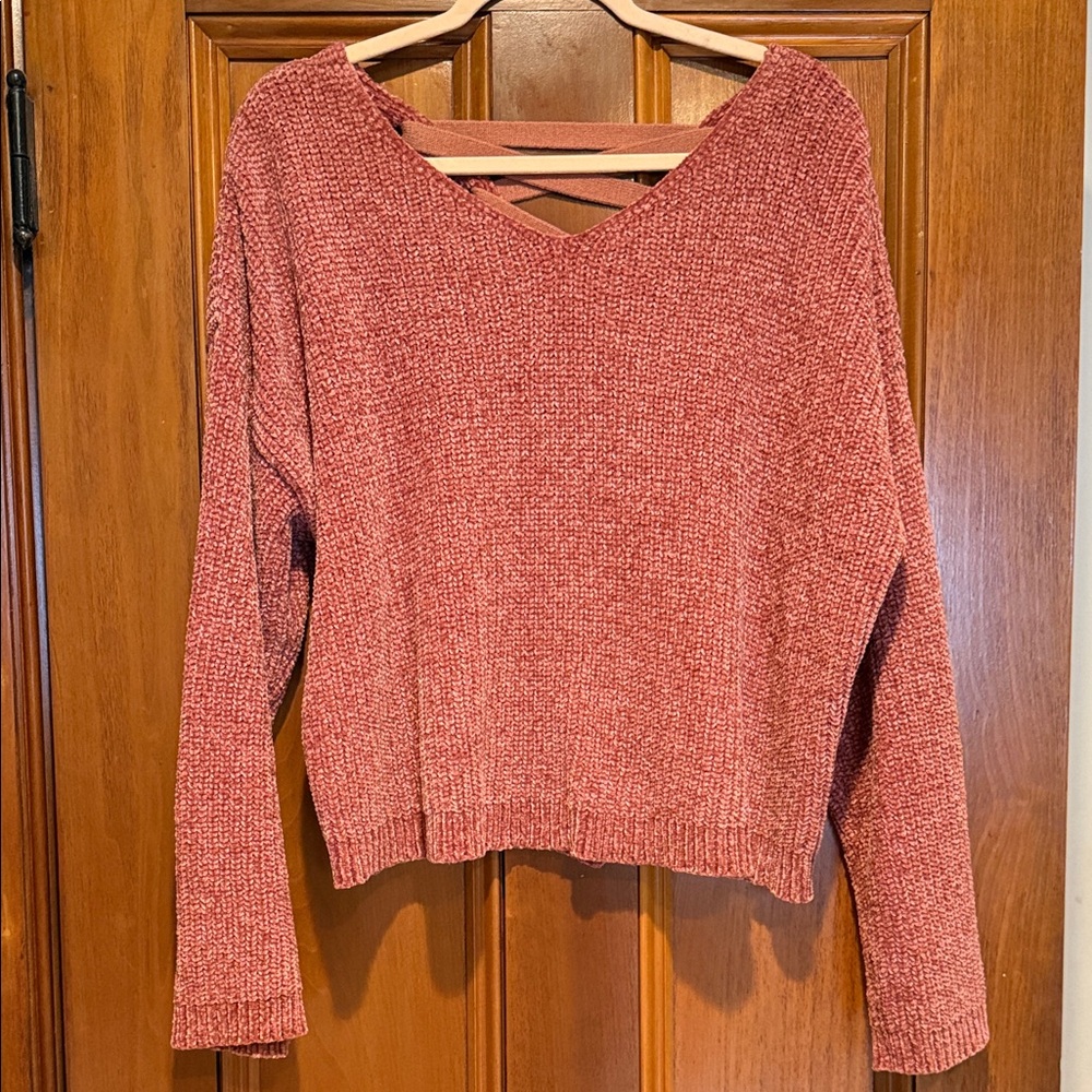 Beautiful Criss Cross Back Sweater